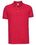 Russell Mens Fitted Stretch Polo