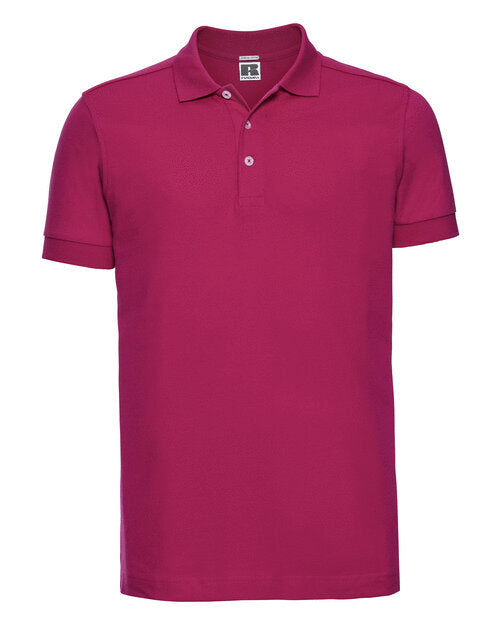 Russell Mens Fitted Stretch Polo