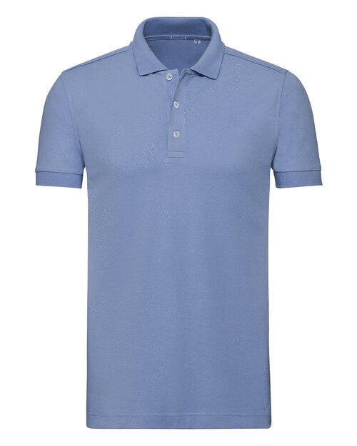 Russell Mens Fitted Stretch Polo