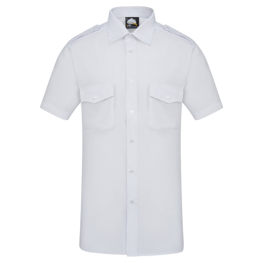 ORN Essential Short Sleeve Pilot Shirt - White
