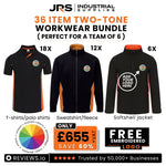 36 Item Two Tone Workwear Bundle with Free Logo (Perfect for a Team of 6) - thumbnail 1