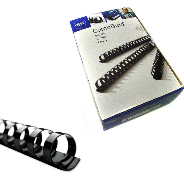 GBC Combbind A4 16mm Binding Combs Black – (Pack of 100)