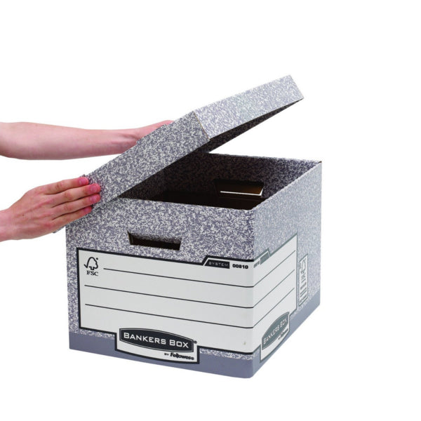 Double-walled cardboard construction of the grey storage box.