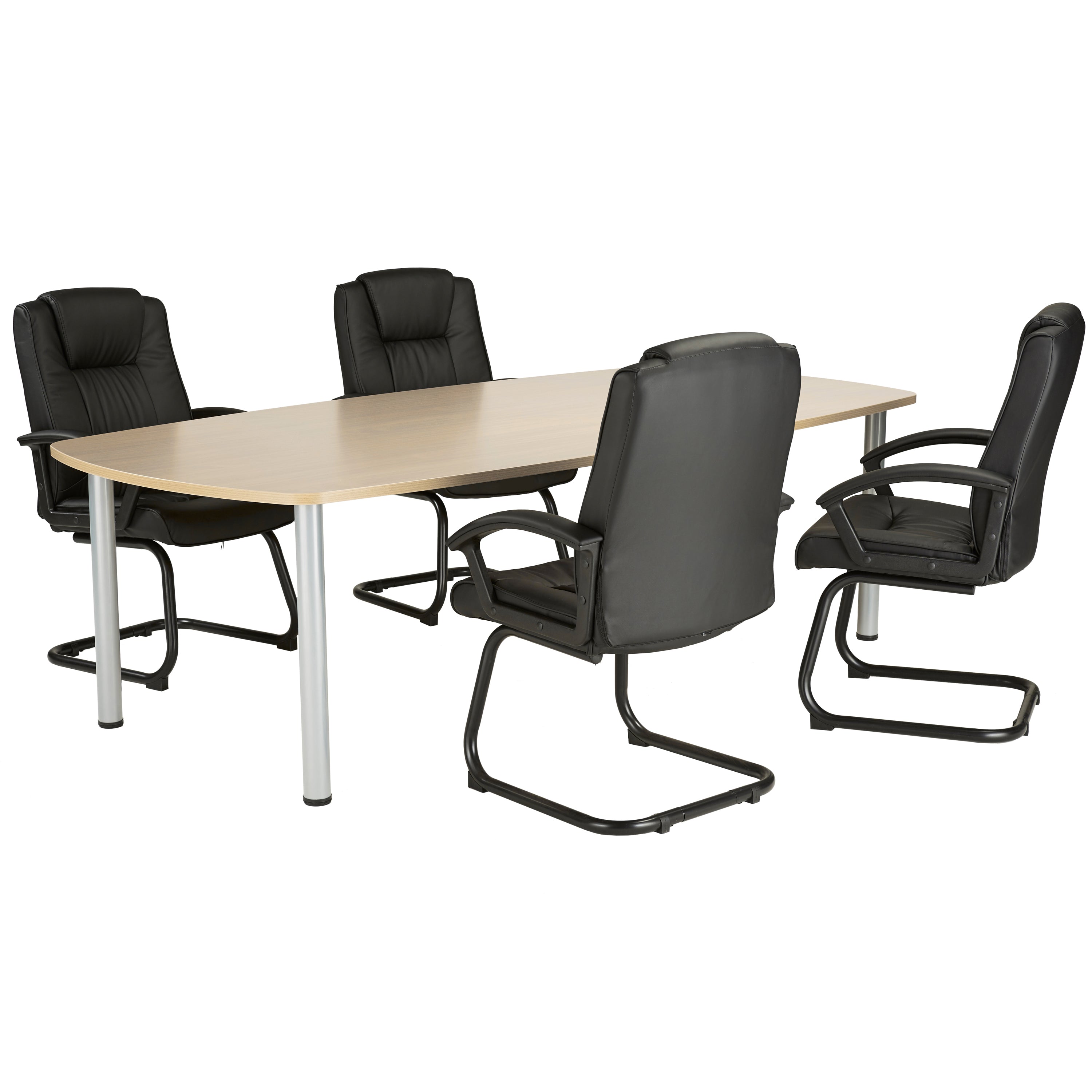 Jemini Boardroom Table 1800x1200x730mm Maple Kf840184