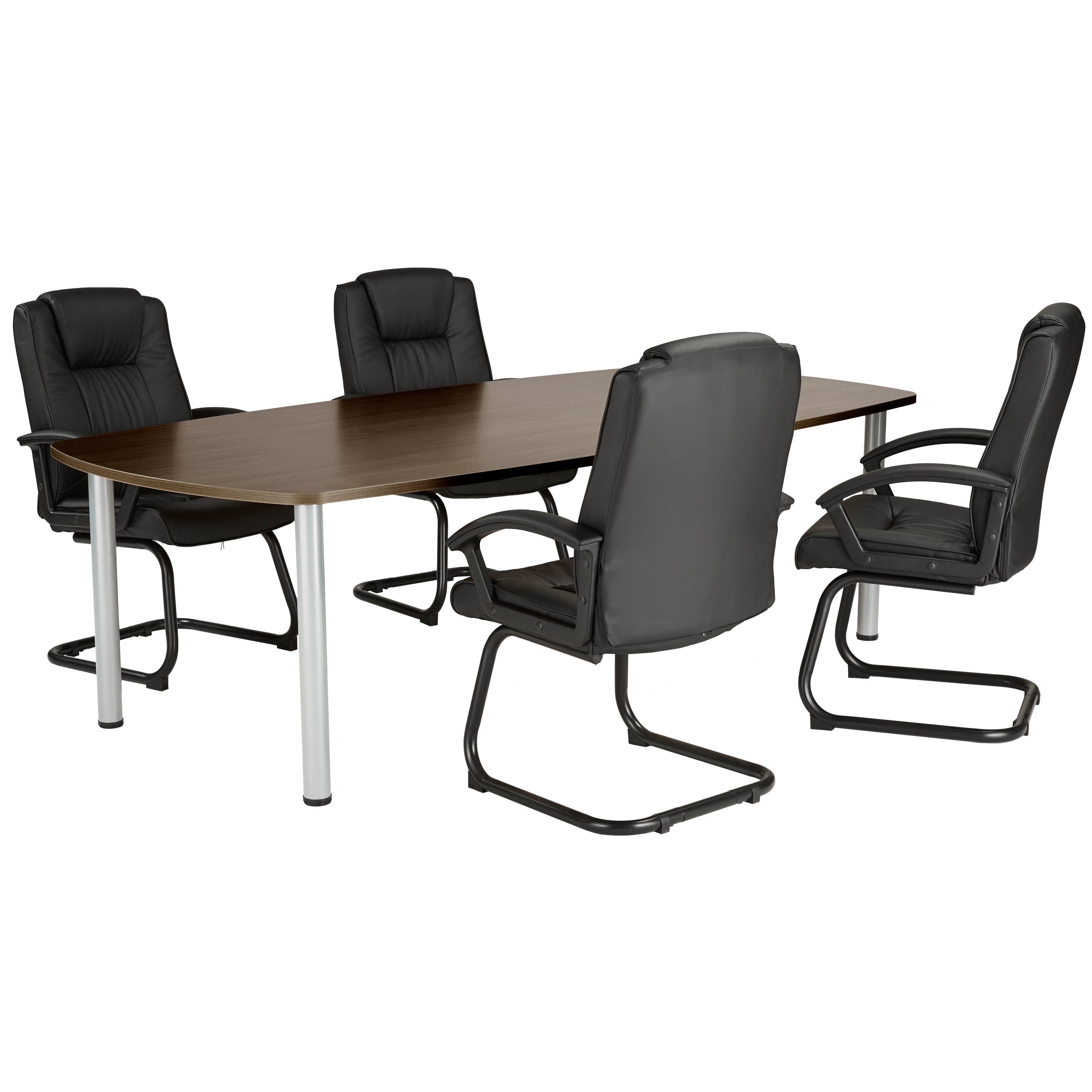 Jemini Boardroom Table 1800x1200x730mm Walnut Kf840194