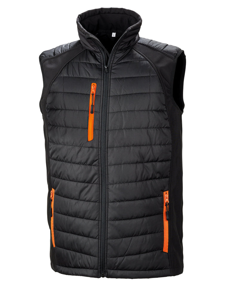 16x Embroidered Result Two-Tone Bodywarmer/Gilet with Company Logo