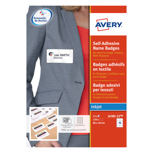 Avery Self-adhesive Name Badges 80x50mm – (Pack of 150)