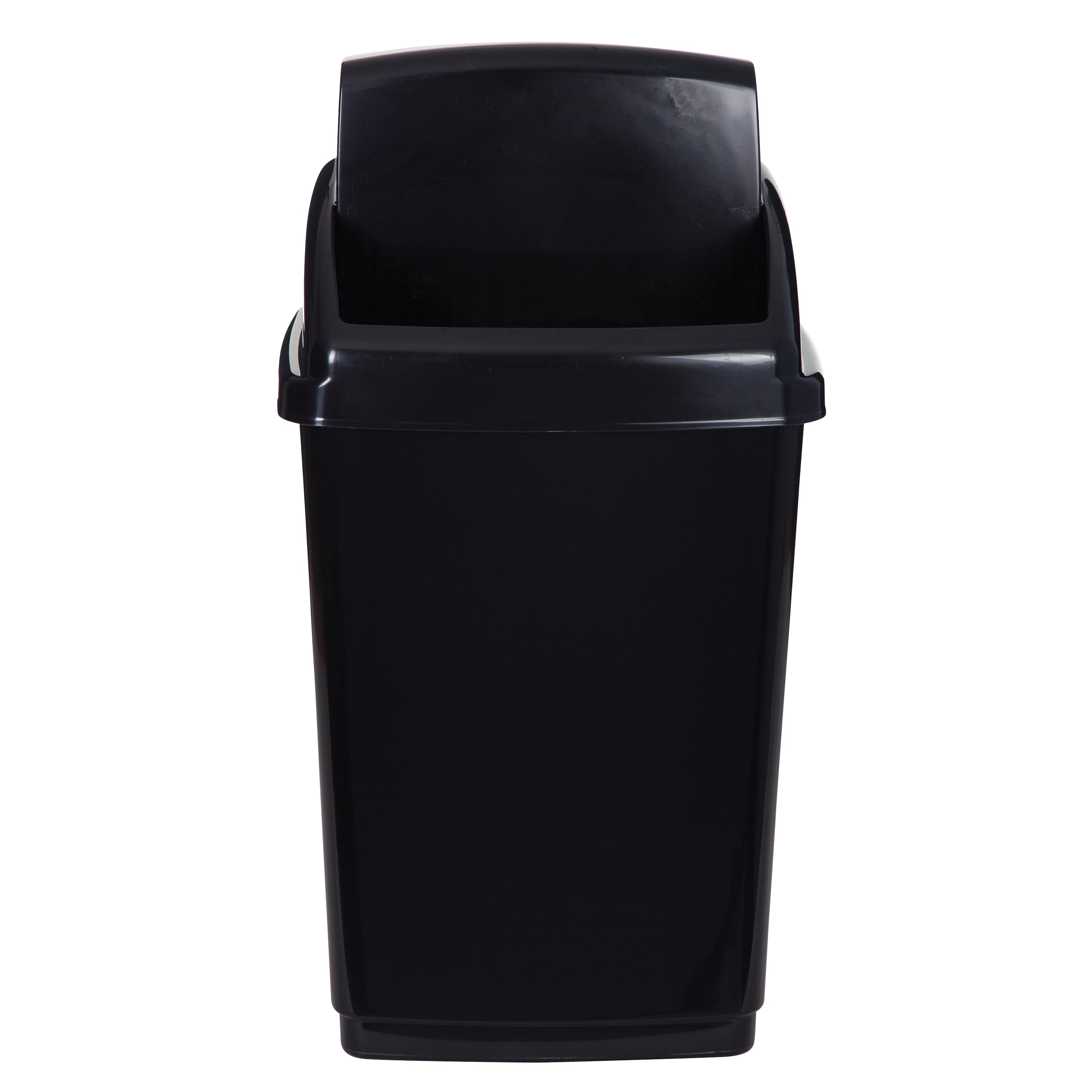 2Work Swing Top Bin 50 Litre Capacity Black 2W810012