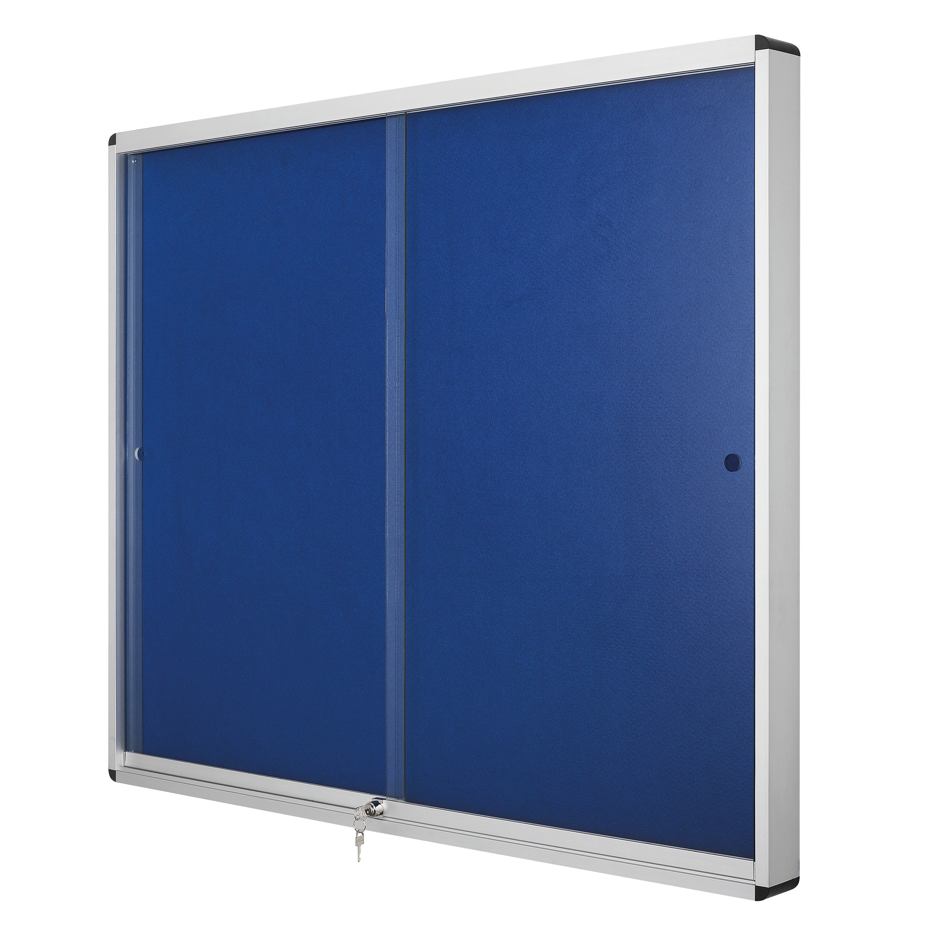 Bi-Office Lockable Internal Display Case 890x625mm Blue VT690107160