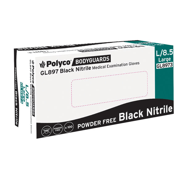 Handsafe Speciality Nitrile Gloves Large Black – (Pack of 100)