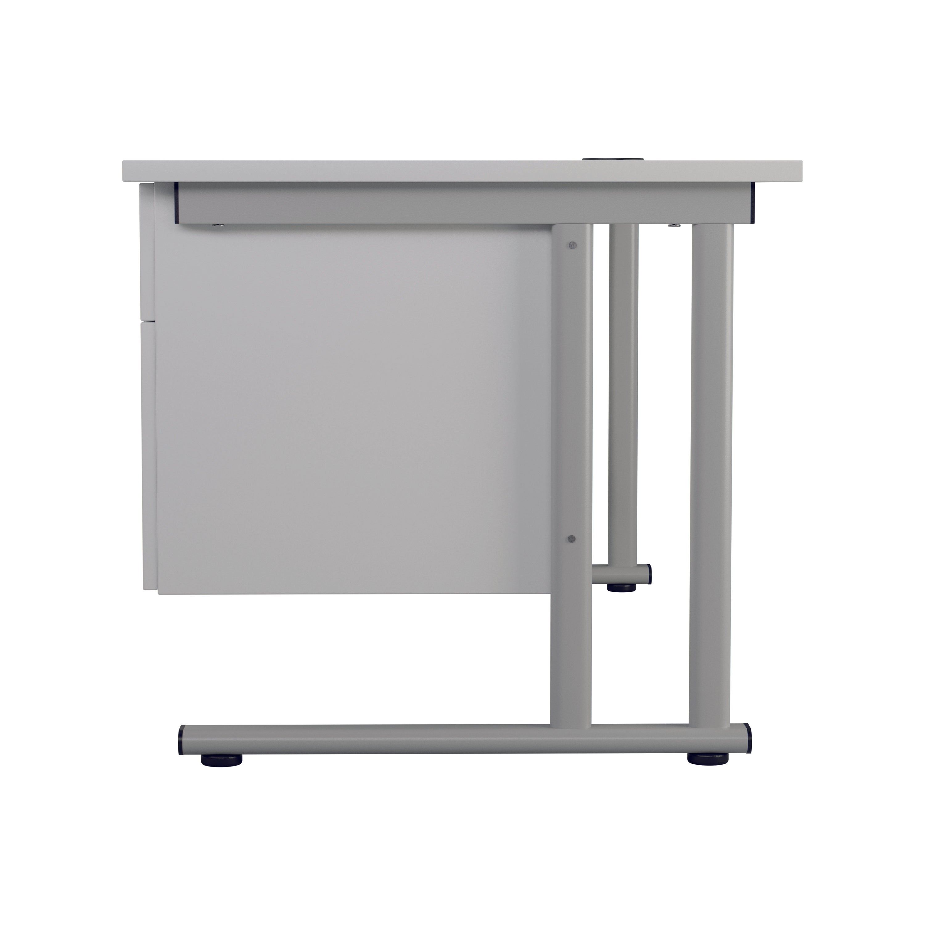 Jemini 2 Drawer Fixed Pedestal 404x655x495mm White Kf74416