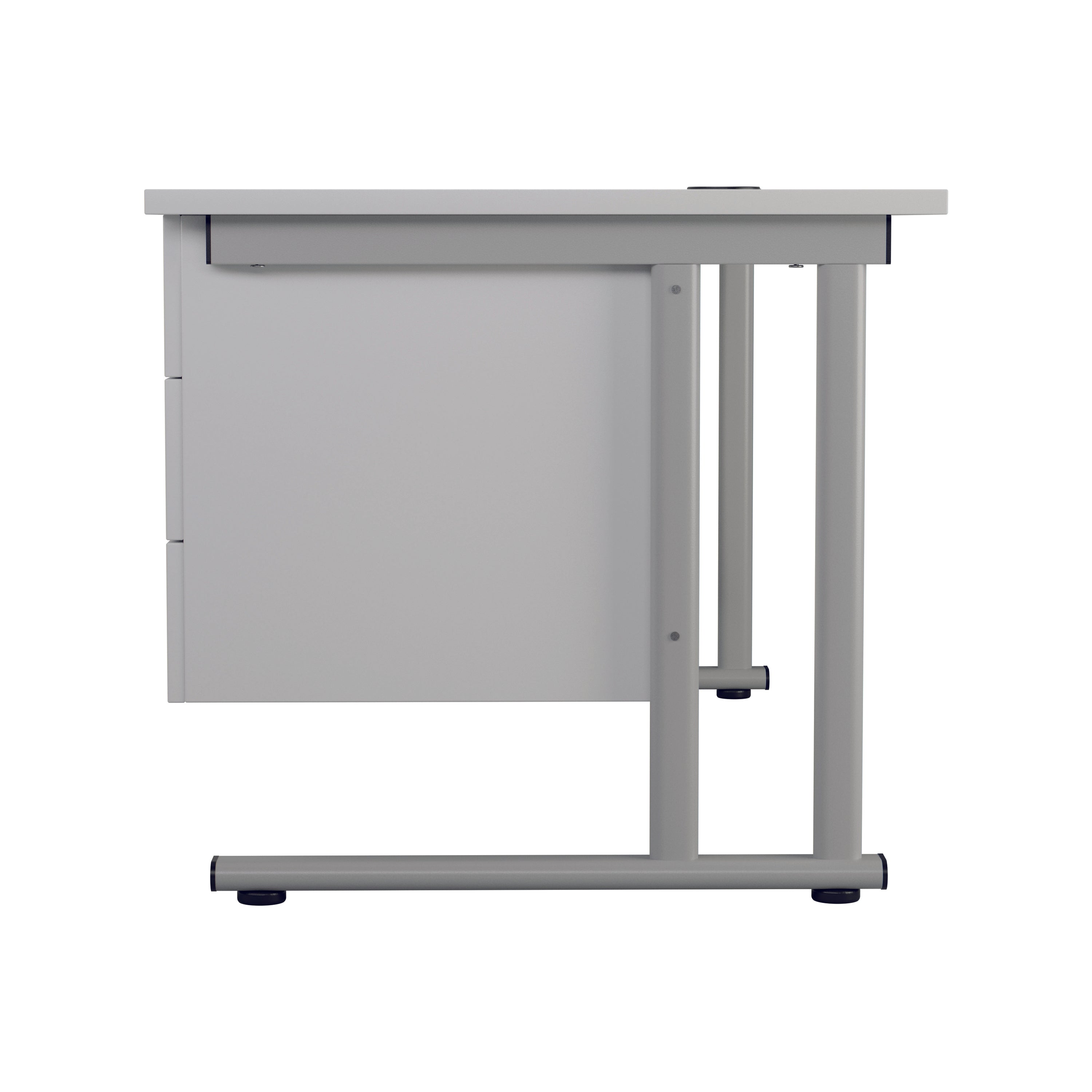 Jemini 3 Drawer Fixed Pedestal 400x655x495mm White Kf74422