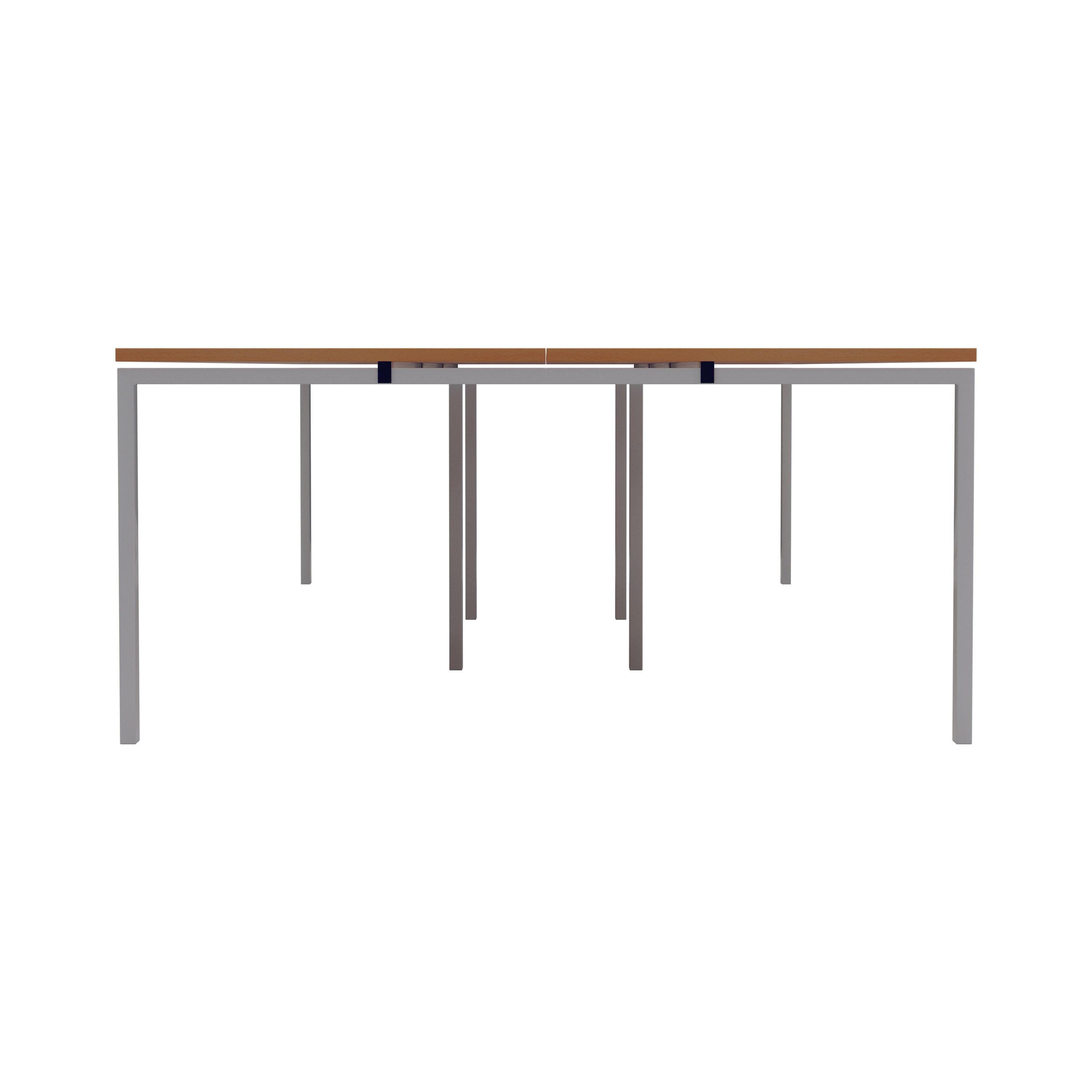 Jemini 6 Person Bench Desk 4200x1600x730mm Beech/white Kf809142