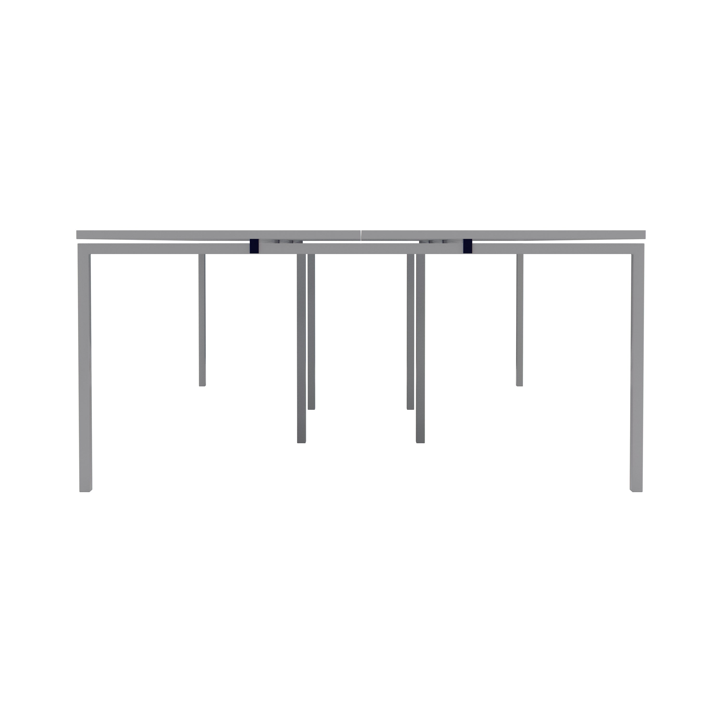 Jemini 6 Person Bench Desk 4200x1600x730mm White/white Kf809173