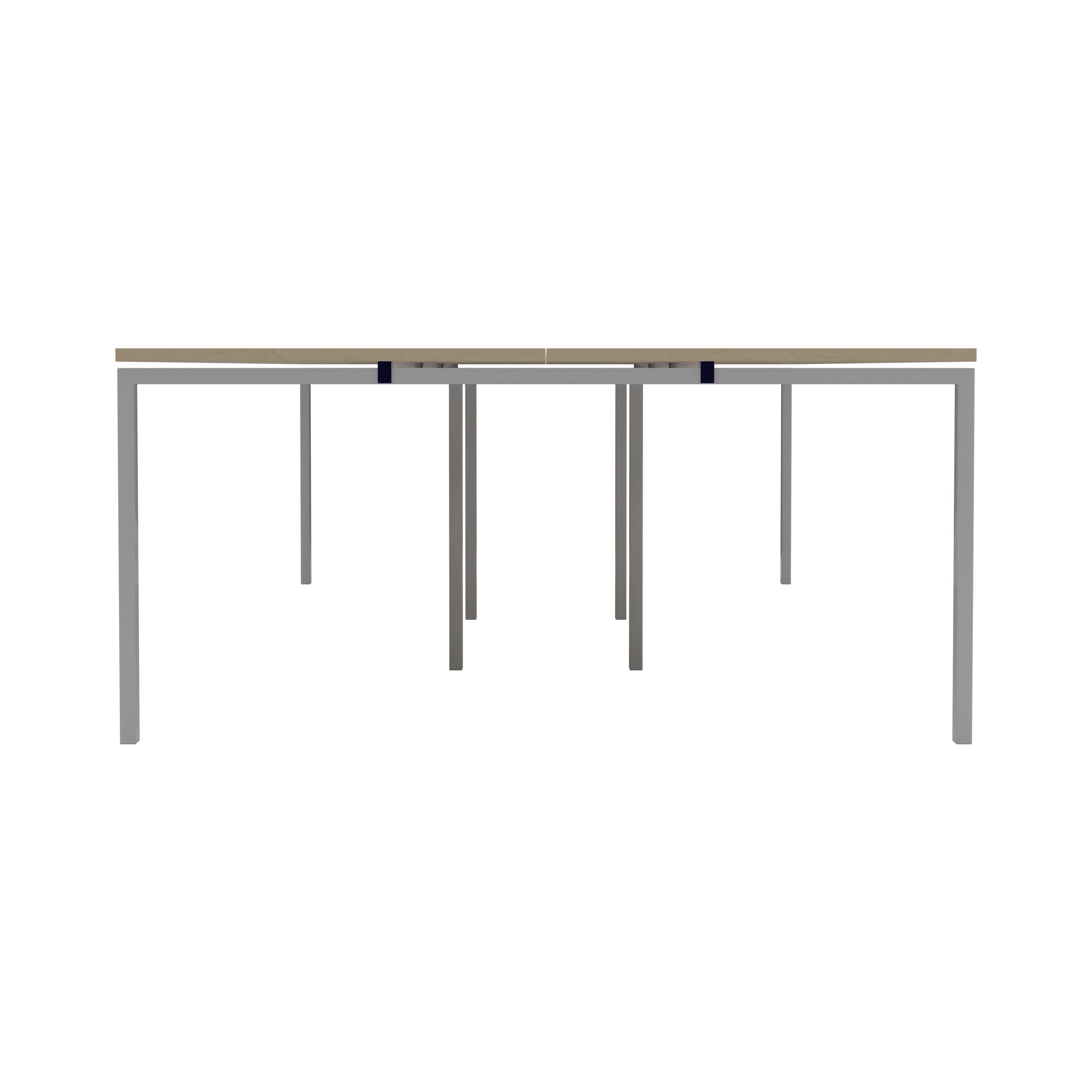 Jemini 6 Person Bench Desk 4200x1600x730mm Maple/white Kf809180