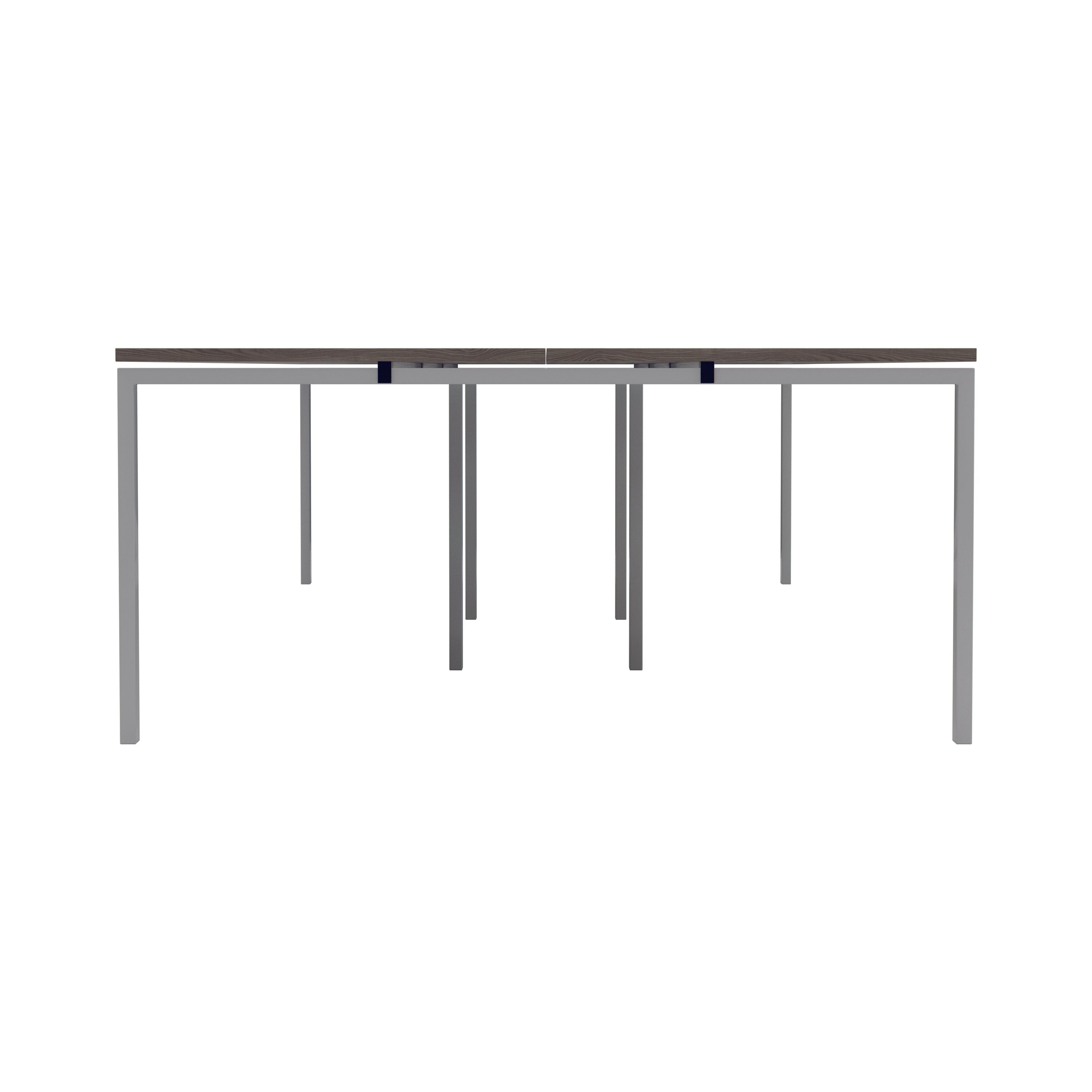 Jemini 6 Person Bench Desk 4800x1600x730mm Grey Oak/white Kf809517