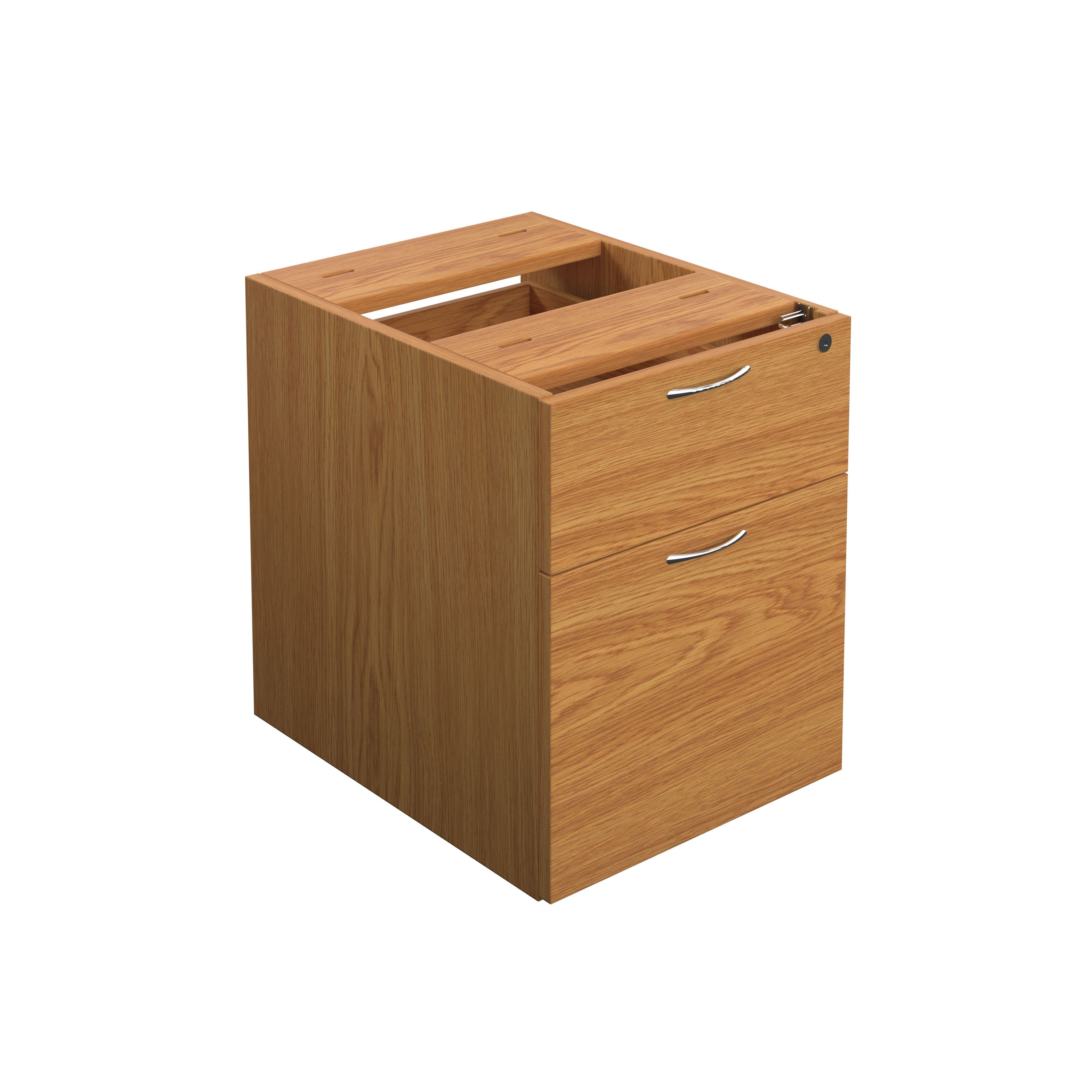 Jemini 2 Drawer Fixed Pedestal 404x500x495mm Nova Oak Kf79864