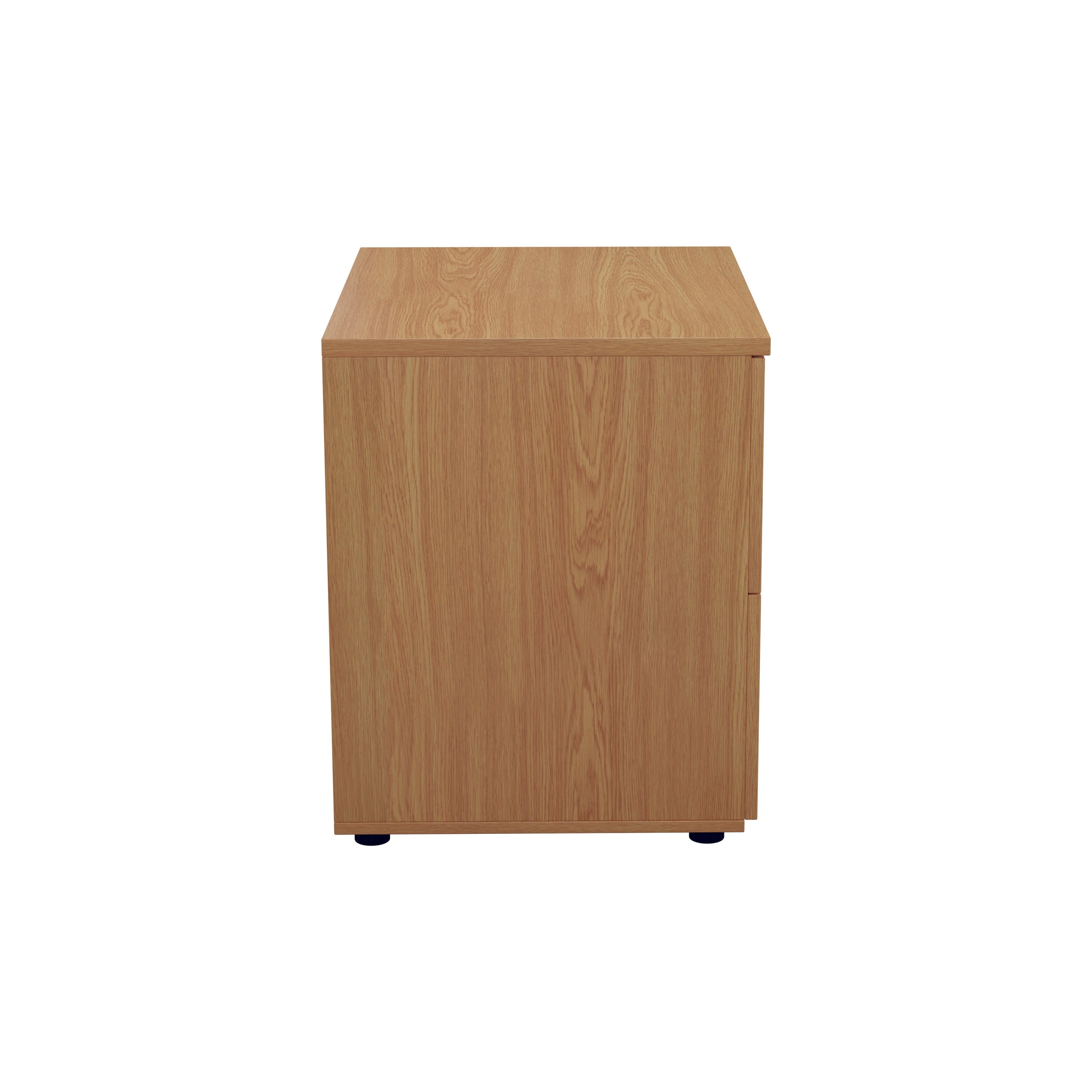 Jemini 2 Drawer Desk Side Filing Cabinet 800x600x730mm Nova Oak Kf71529