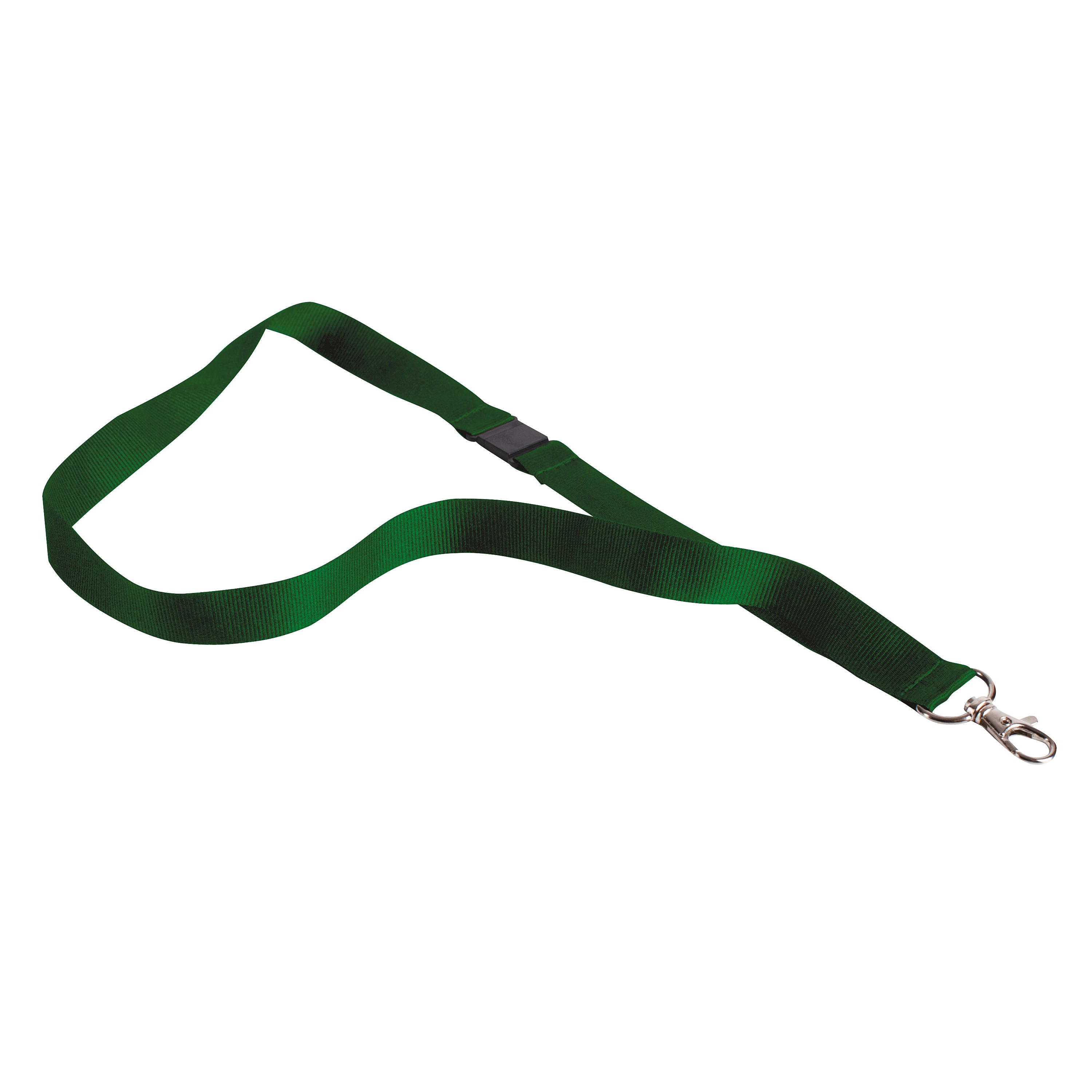 green textile badge lanyards by Announce (AA03631) for events or staff IDs.