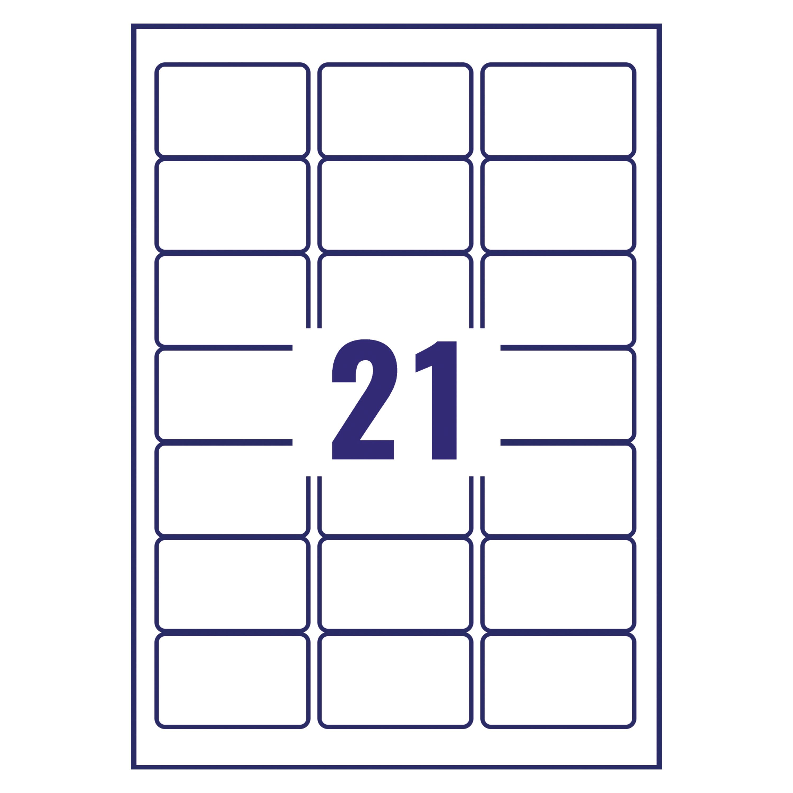 Peeling an Avery J8160 label is fast and simple for mass mailings.