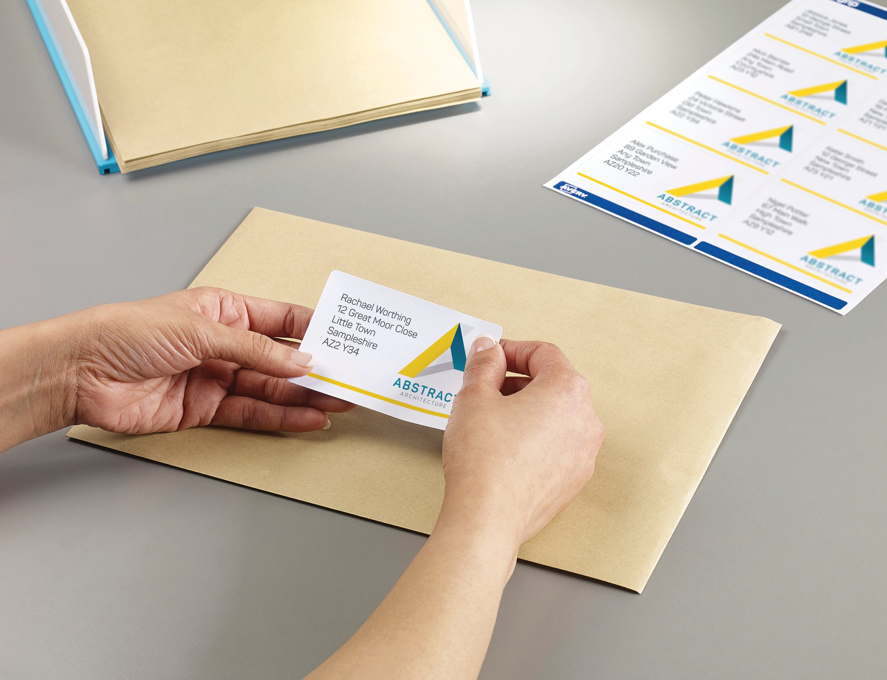 Avery L7165 labels providing a professional solution for large mailings.