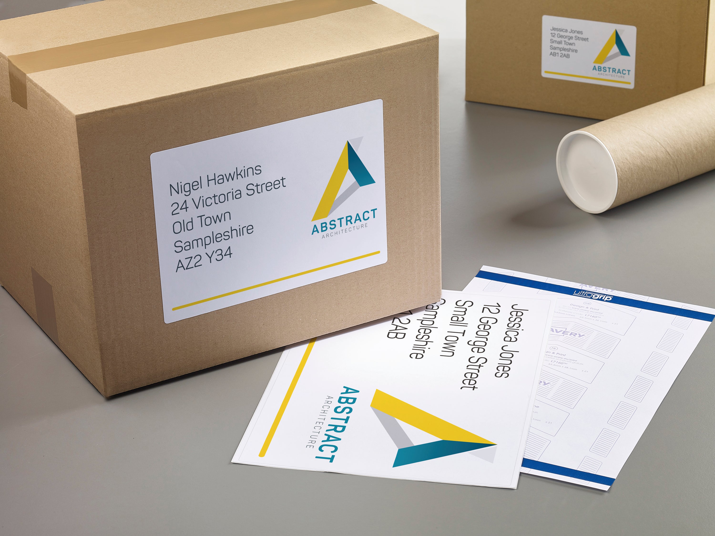 An Avery L7167 label used to create custom, cut-to-size signage.