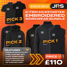 6 Item Kickstarter Embroidered Workwear Bundle with Free Logo