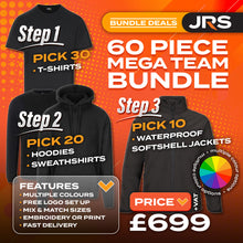 60 Piece Embroidered/Printed Workwear Bundle with Free Logo