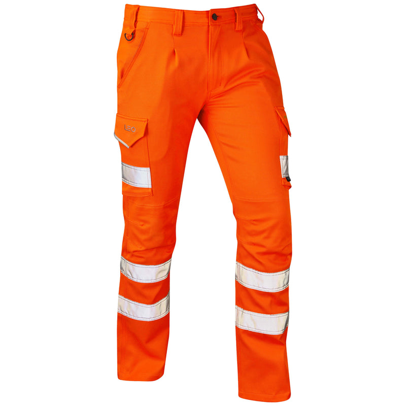 Leo Workwear Kingford Ecoviz Stretch Poly/Cotton Cargo Trousers - CT04