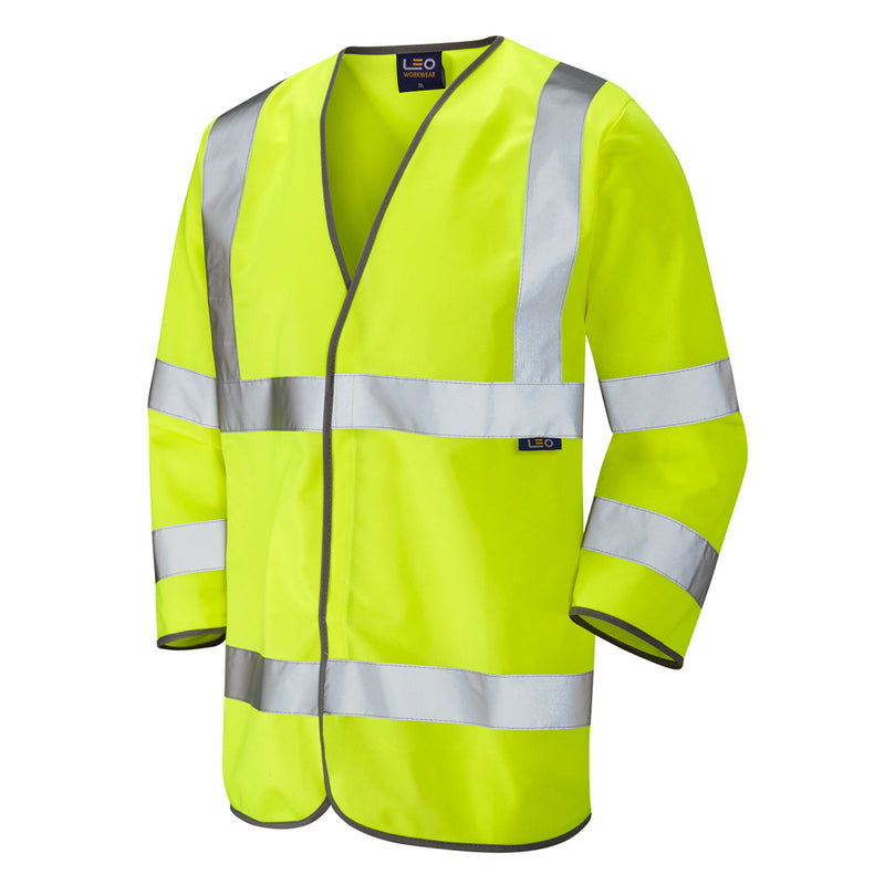 Leo Workwear Forches Iso 20471 Cl 3 3/4 Sleeve Waistcoat