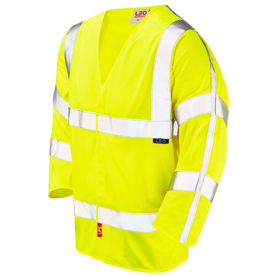 Leo Workwear Cranford Iso 20471 Cl 3 3/4 Sleeve Waistcoat (En 14116)
