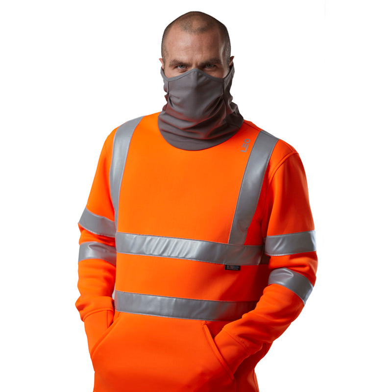 Leo Workwear Combesgate Leo Ecoviz Snood Sweatshirt