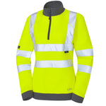 Leo Workwear Elberry Iso 20471 Cl 2 Women'S  1/4 Zip Sweatshirt