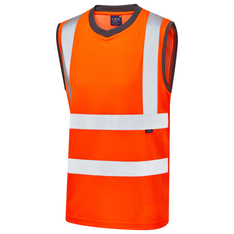 Leo Workwear Ashford Leo Ecoviz Comfort Sleeveless T-Shirt