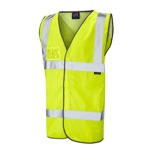 Leo Workwear Velator Leo Ecoviz Mesh Back Waistcoat - W03