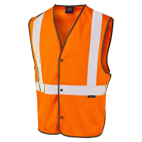 Leo Workwear Umberleigh Leo Ecoviz Rail Stud Waistcoat - W26