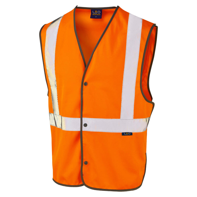 Leo Workwear Umberleigh Leo Ecoviz Rail Stud Waistcoat