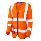 Leo Workwear Beaworthy Iso 20471 Cl 3 Superior Womens Sleeved Waistcoat - XSL12
