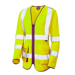 Leo Workwear Beaworthy Iso 20471 Cl 3 Superior Womens Sleeved Waistcoa