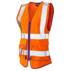 Leo Workwear Lynmouth Iso 20471 Cl 2 Superior Womens Waistcoat - XWL11