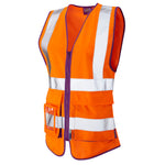 Leo Workwear Lynmouth Iso 20471 Cl 2 Superior Womens Waistcoat