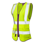 Leo Workwear Lynmouth Iso 20471 Cl 2 Superior Womens Waistcoat - thumbnail 2