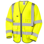 Leo Workwear Wrafton Leo Ecoviz Superior Sleeved Waistcoat - S12 - thumbnail 6