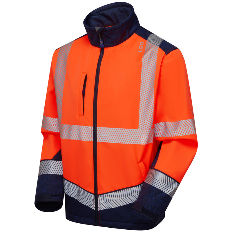 Leo Workwear Bowden Iso 20471 Cl 2 Softshell Jacket