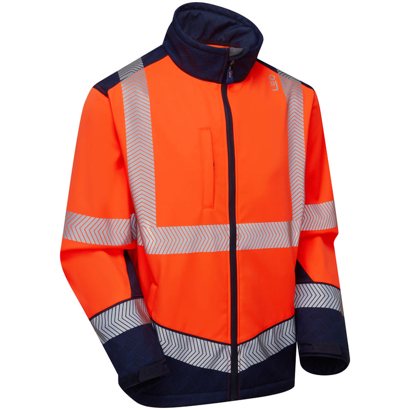 Leo Workwear Bowden Iso 20471 Cl 2 Softshell Jacket