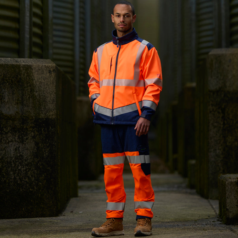 Leo Workwear Bowden Iso 20471 Cl 2 Softshell Jacket