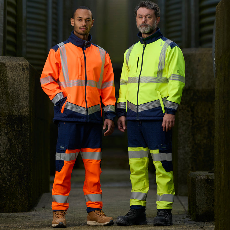 Leo Workwear Bowden Iso 20471 Cl 2 Softshell Jacket