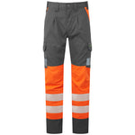 Leo Workwear Winsford Leo Ecoviz Lightweight Polyester Stretch Cargo Trousers