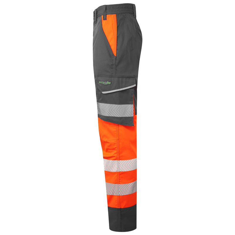 Leo Workwear Winsford Leo Ecoviz Lightweight Polyester Stretch Cargo Trousers