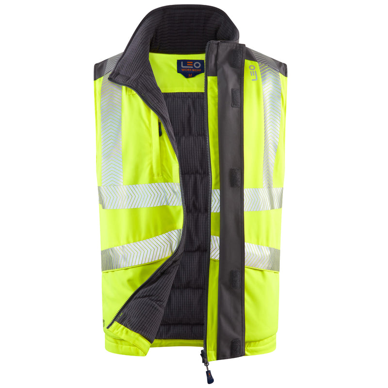 Leo Workwear Halsinger Leo Ecoviz Performance+ Bodywarmer